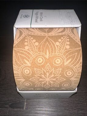 Gaiam Cork 6 Inch Yoga Wheel with Floral Mandala Print